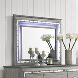 Antares Light Gray Oak Finish Mirror