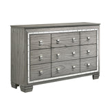 Antares Light Gray Oak Finish Dresser