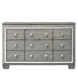 Antares Light Gray Oak Finish Dresser