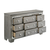 Antares Light Gray Oak Finish Dresser