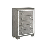 Antares Light Gray Oak Finish Chest