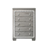 Antares Light Gray Oak Finish Chest