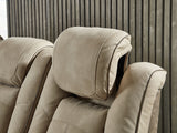 Next-Gen Sand Durapella Power Reclining Loveseat With Console