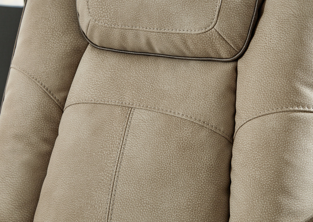 Next-Gen Sand Durapella Power Reclining Loveseat With Console