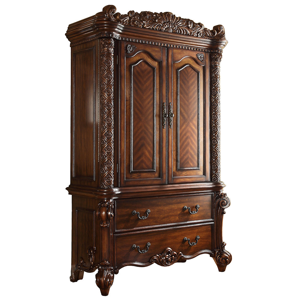 Vendome Cherry Finish Tv Armoire