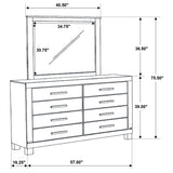 Woodmont Rustic Golden Brown 8-Drawer Dresser With Mirror