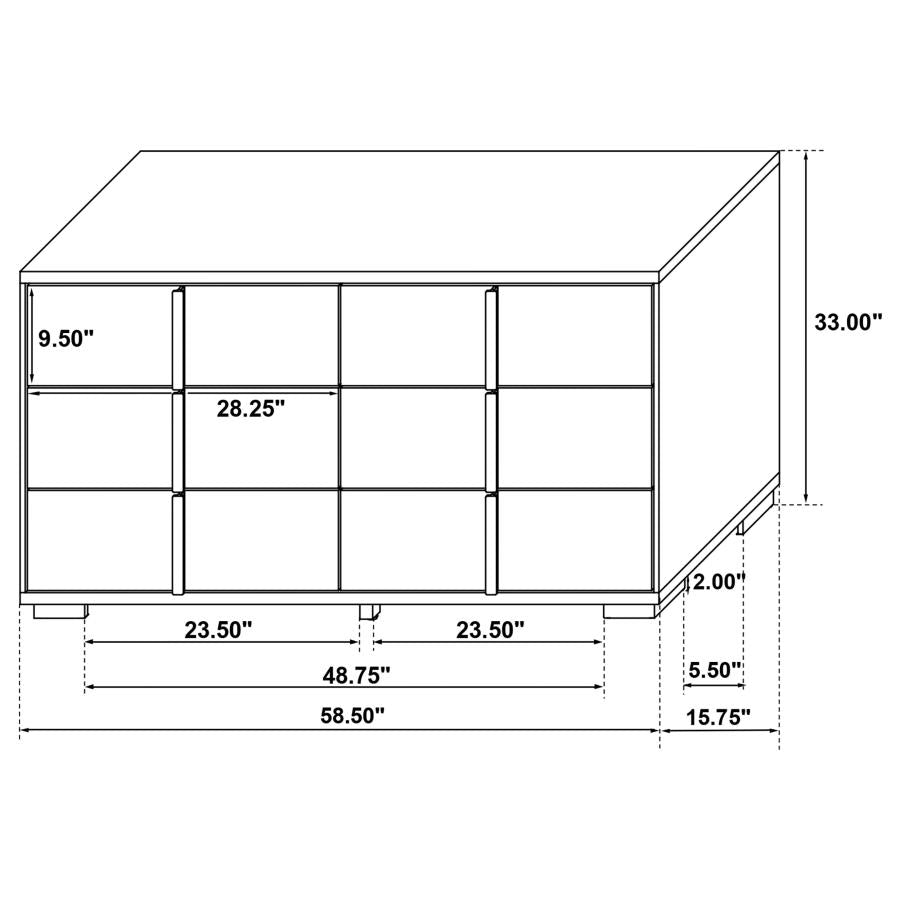 Marceline Black 5-Piece Full Bedroom Set