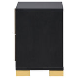 Marceline 2-drawer Nightstand Black