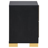 Marceline 2-drawer Nightstand Black