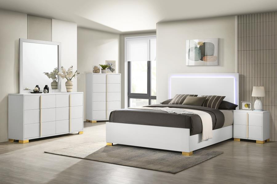 Marceline White 5-Piece Full Bedroom Set