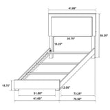 Marceline White 4-Piece Twin Bedroom Set