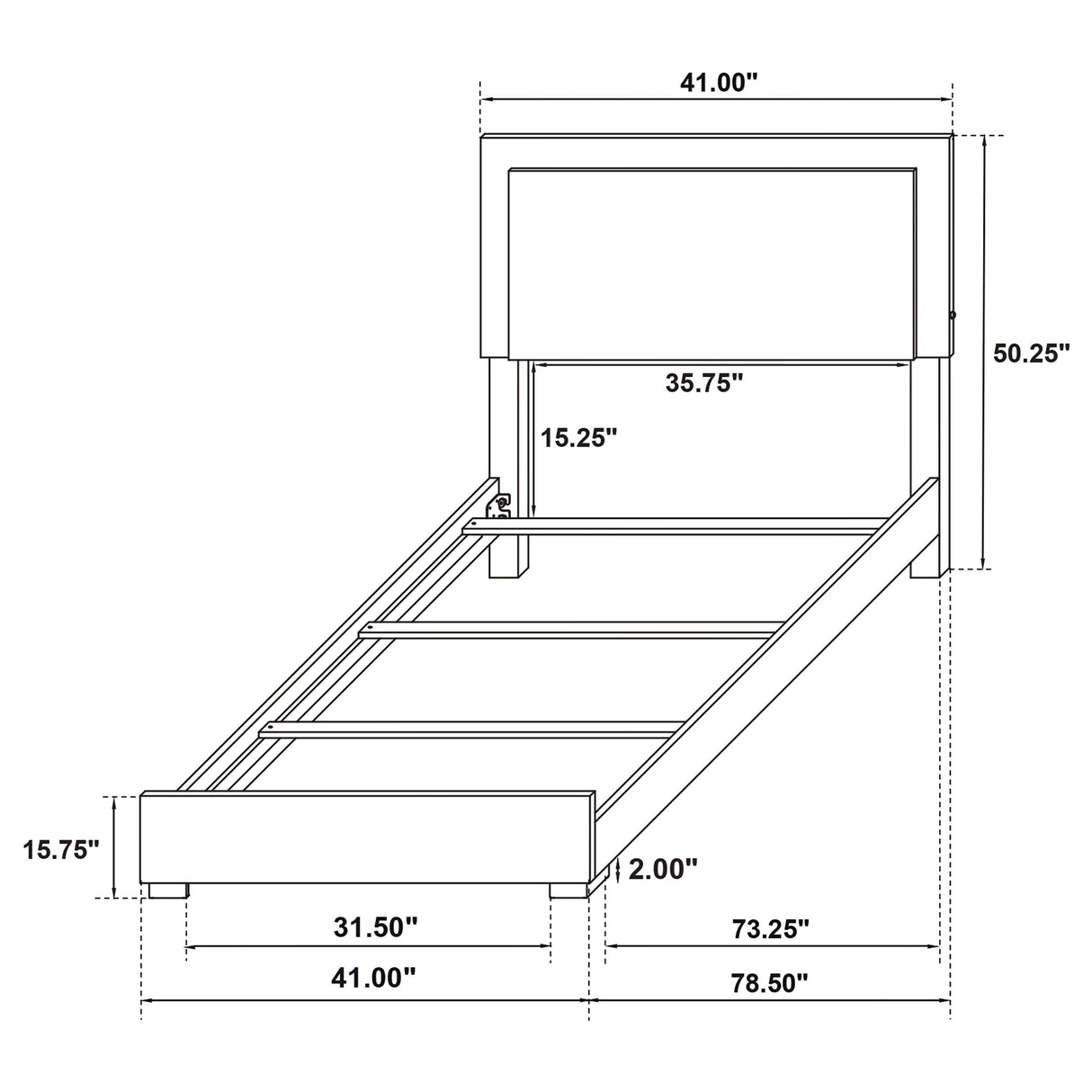 Marceline White 4-Piece Twin Bedroom Set