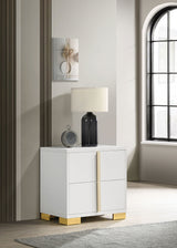 Marceline 2-drawer Nightstand White