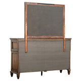 Avenue Weathered Burnished Brown 8-Drawer Dresser And Mirror