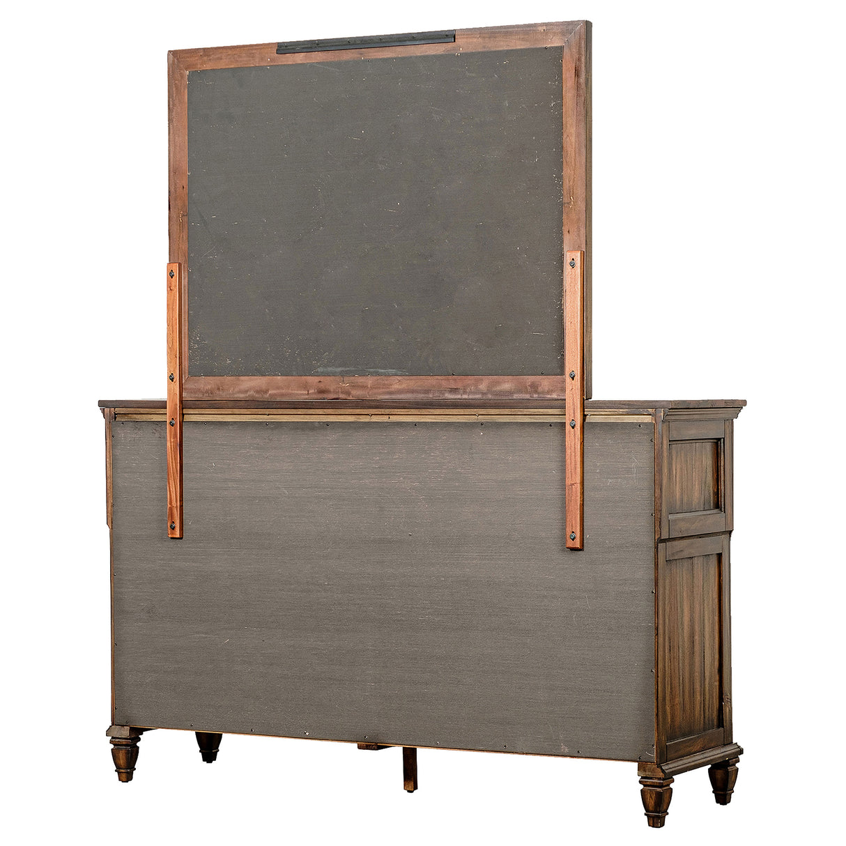 Avenue Weathered Burnished Brown 8-Drawer Dresser And Mirror