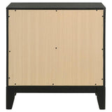 Valencia 2-drawer Nightstand Black