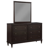 Emberlyn Brown 6-Drawer Dresser With Mirror