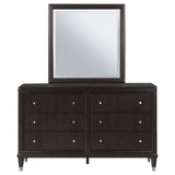 Emberlyn Brown 6-Drawer Dresser With Mirror