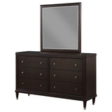 Emberlyn Brown 6-Drawer Dresser With Mirror