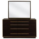 Durango Smoked Peppercorn 8-Drawer Dresser With Mirror