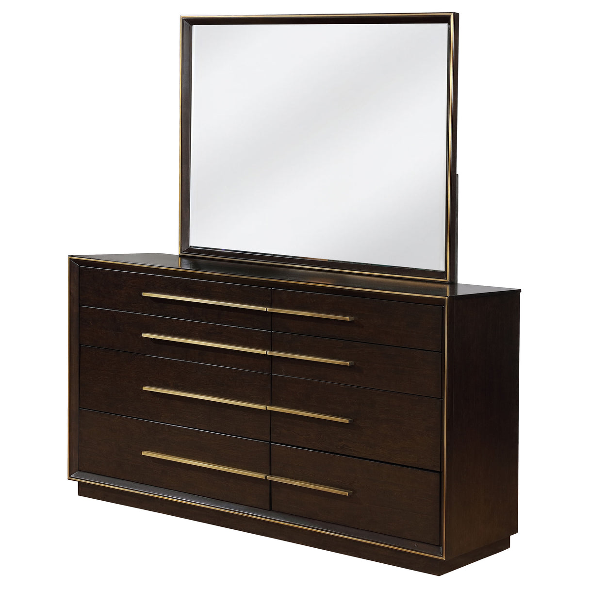 Durango Smoked Peppercorn 8-Drawer Dresser With Mirror