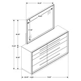 Durango Smoked Peppercorn 8-Drawer Dresser With Mirror