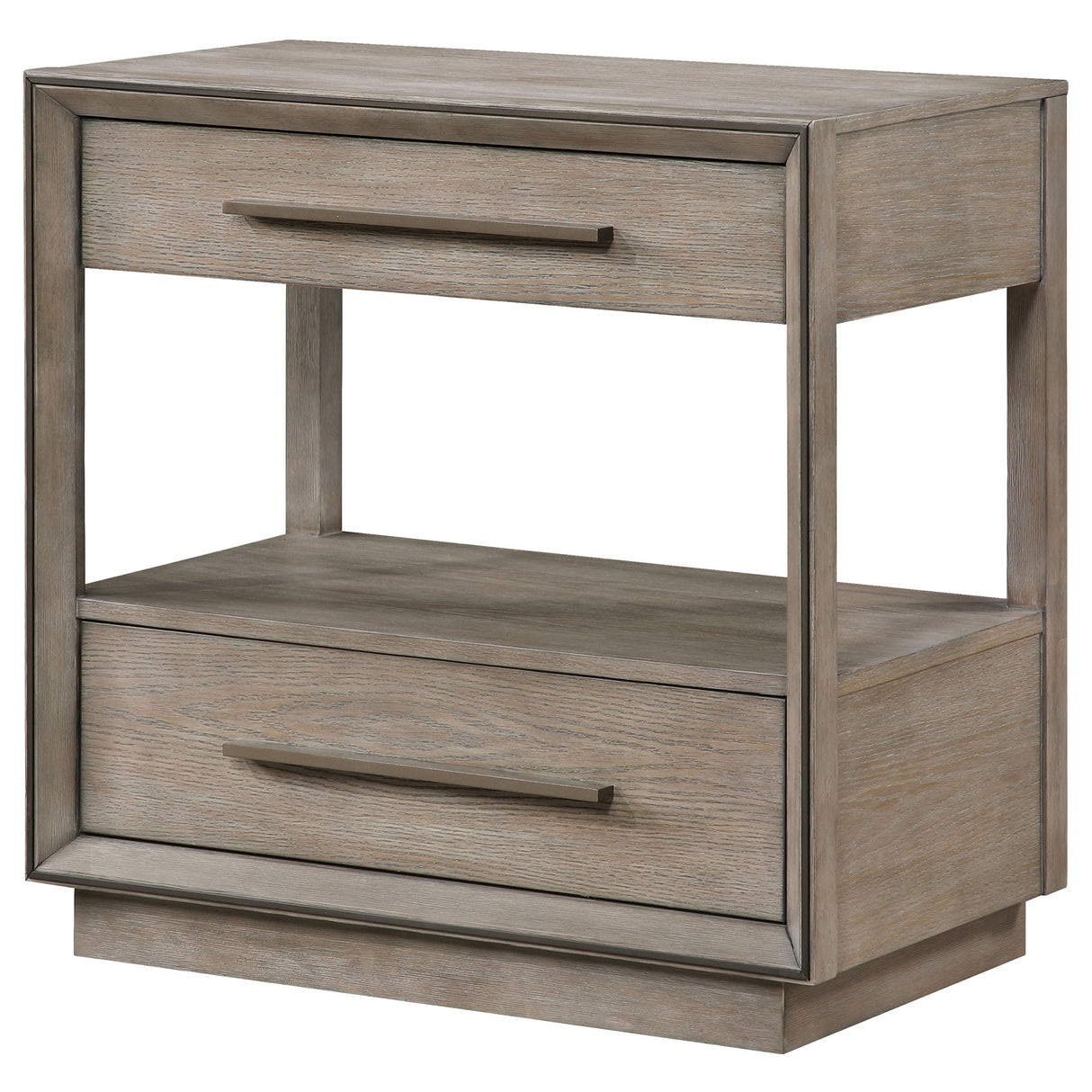 Durango 2-drawer Nightstand Bedside Table Washed Oak