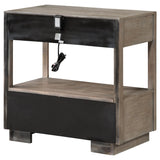 Durango 2-drawer Nightstand Bedside Table Washed Oak