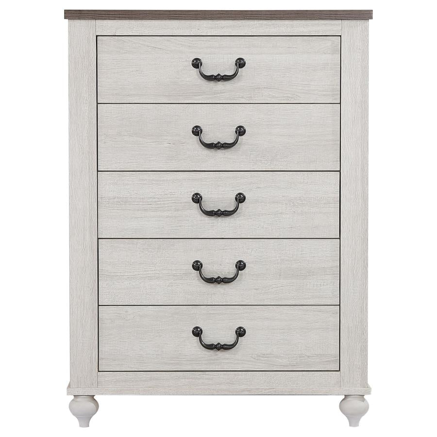 Stillwood 5-Drawer Chest Vintage Linen