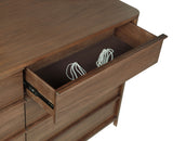 Maderia Walnut 8-Drawer Dresser And Mirror