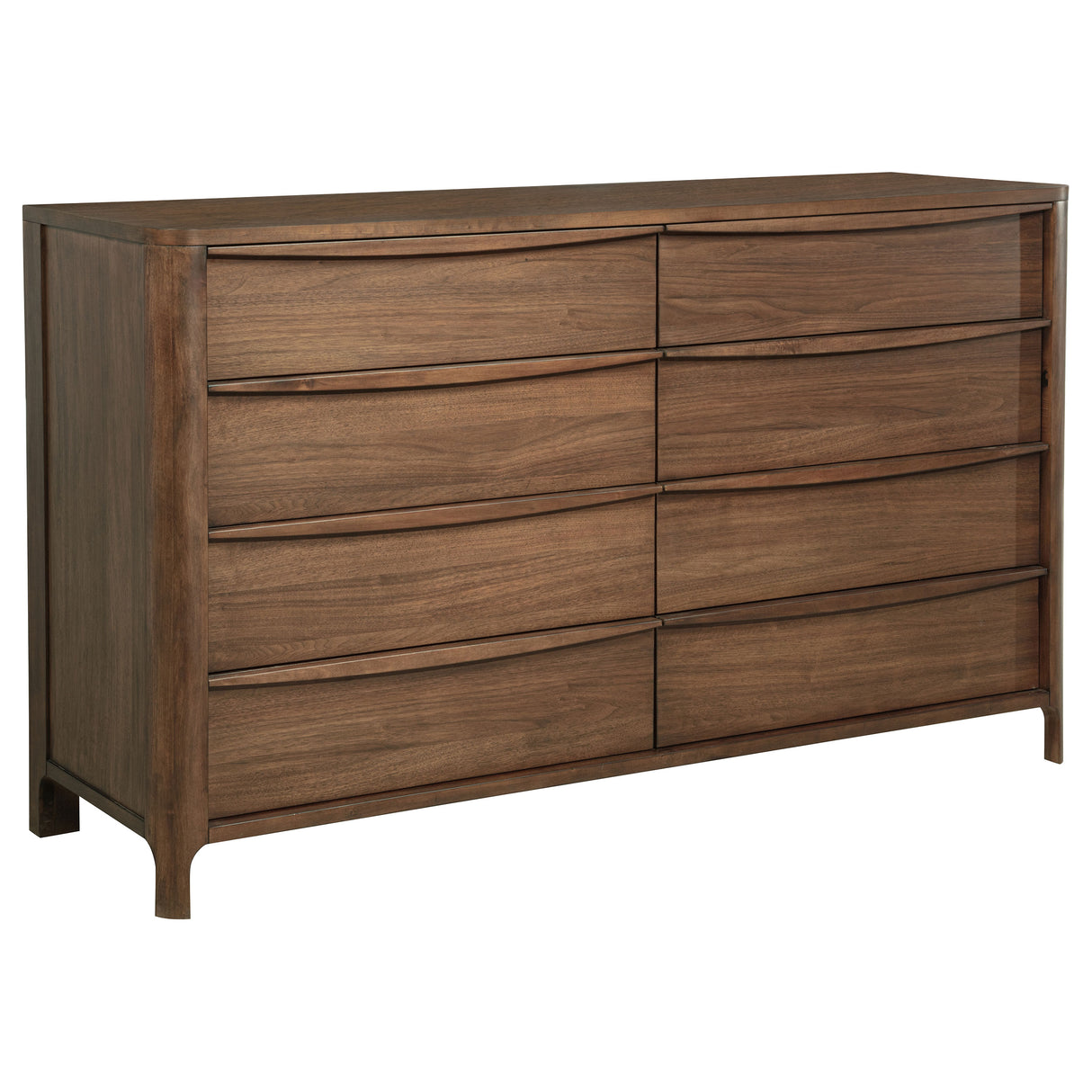 Maderia Walnut 8-Drawer Dresser Cabinet