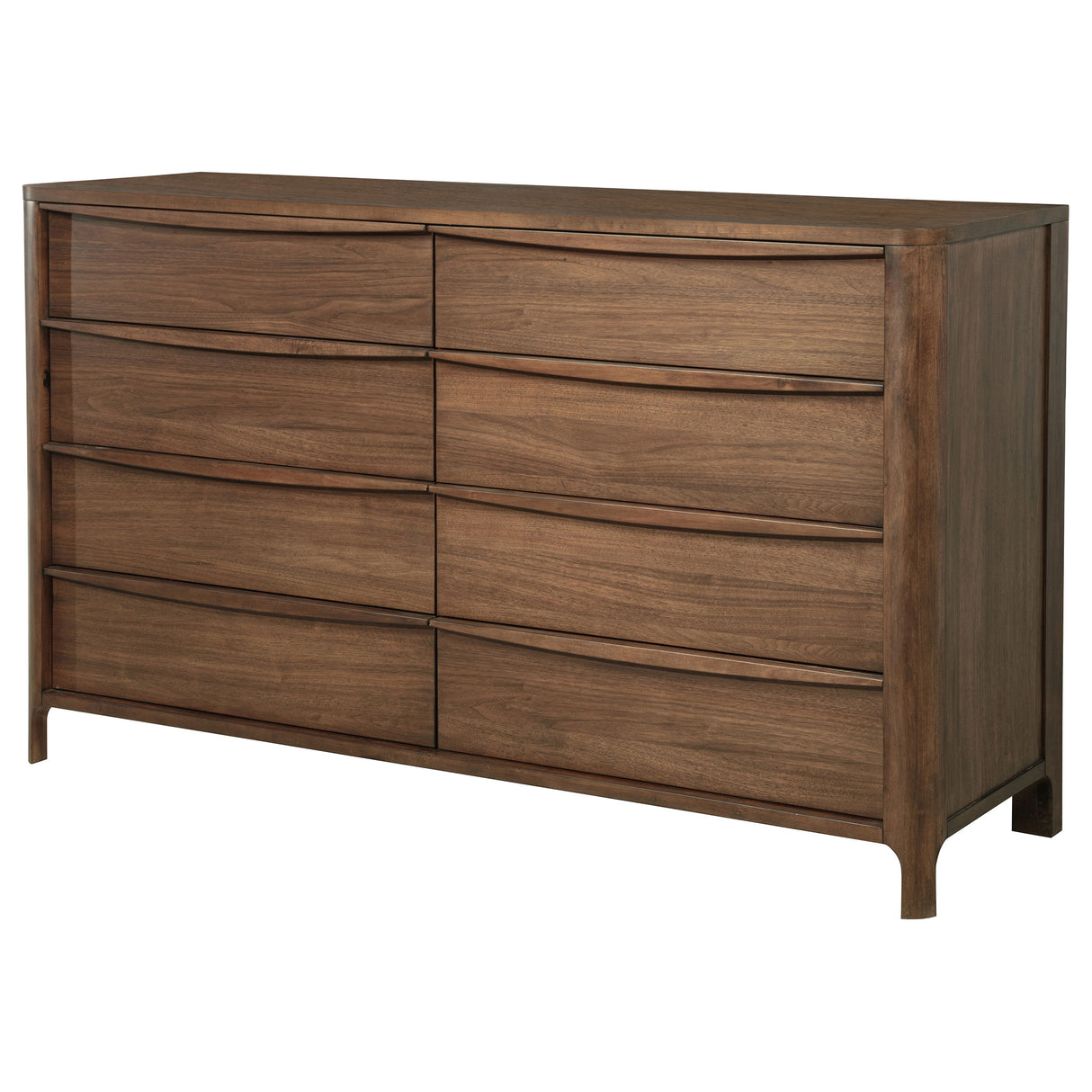 Maderia Walnut 8-Drawer Dresser Cabinet