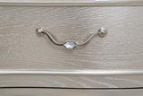 Evangeline 3-Drawer Nightstand Silver Oak