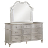 Evangeline Silver Oak 9-Drawer Dresser With Mirror