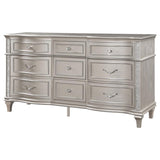 Evangeline 9-Drawer Dresser Silver Oak