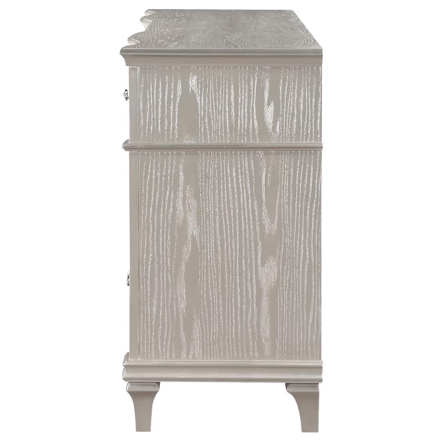 Evangeline 9-Drawer Dresser Silver Oak