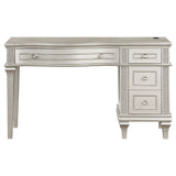 Evangeline Silver Oak 4-Drawer Vanity Set With Stool