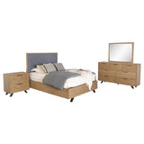 Taylor Light Honey Brown 4-Piece Queen Bedroom Set