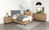 Taylor Light Honey Brown 5-Piece Queen Bedroom Set