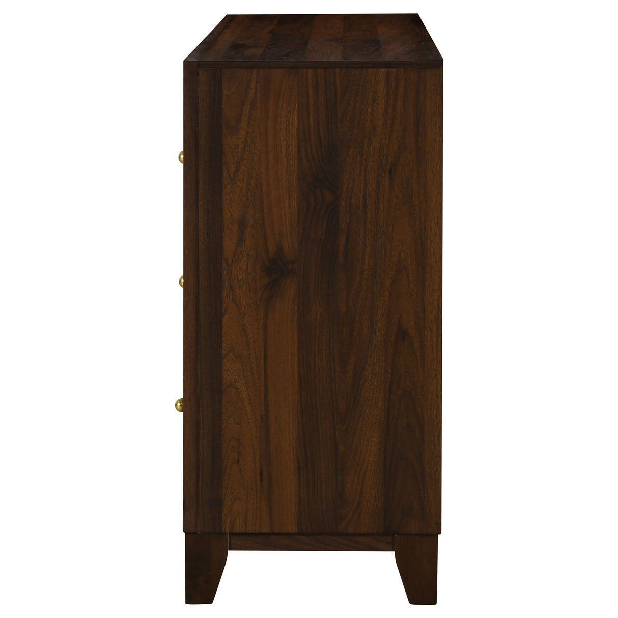 Welsley Walnut 6-Drawer Dresser Cabinet