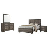 Janine Grey 4-Piece Eastern King Bedroom Set