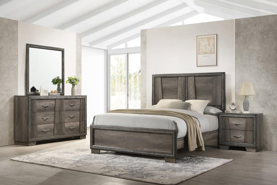 Janine Grey 4-Piece Queen Bedroom Set