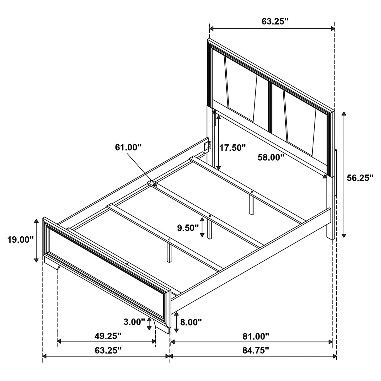 Janine Grey 4-Piece Queen Bedroom Set