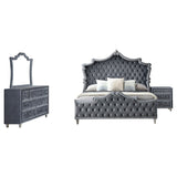 Antonella Grey 4-Piece California King Bedroom Set