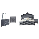 Antonella Grey 5-Piece California King Bedroom Set