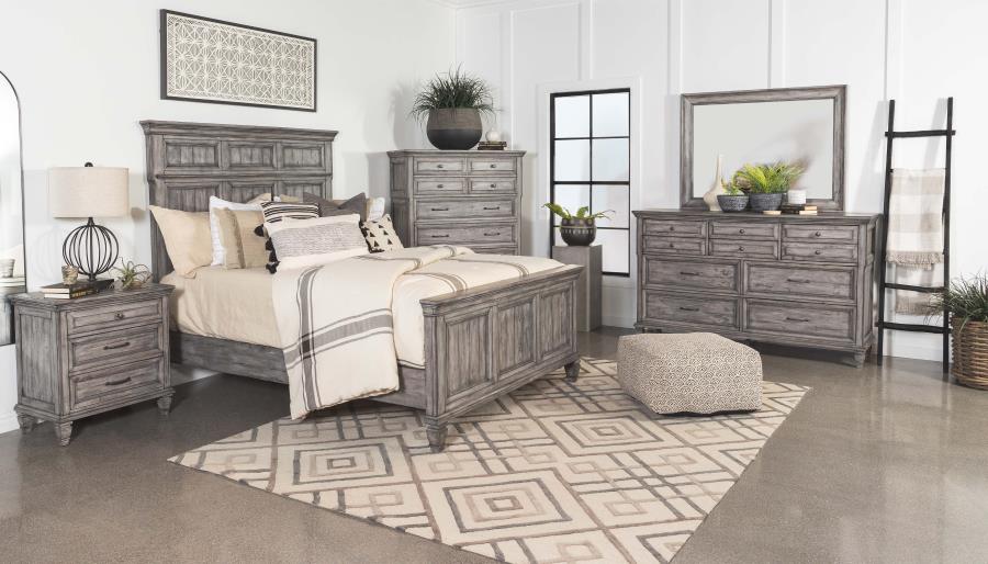 Lodenbay Antique Gray Queen Panel Bedroom Set