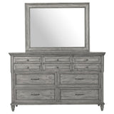 Avenue Weathered Grey 8-Drawer Dresser With Mirror