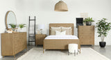 Arini Sand Wash / Natural Cane 5-Piece Eastern King Bedroom Set