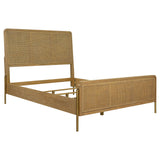 Arini Sand Wash / Natural Cane 5-Piece Eastern King Bedroom Set