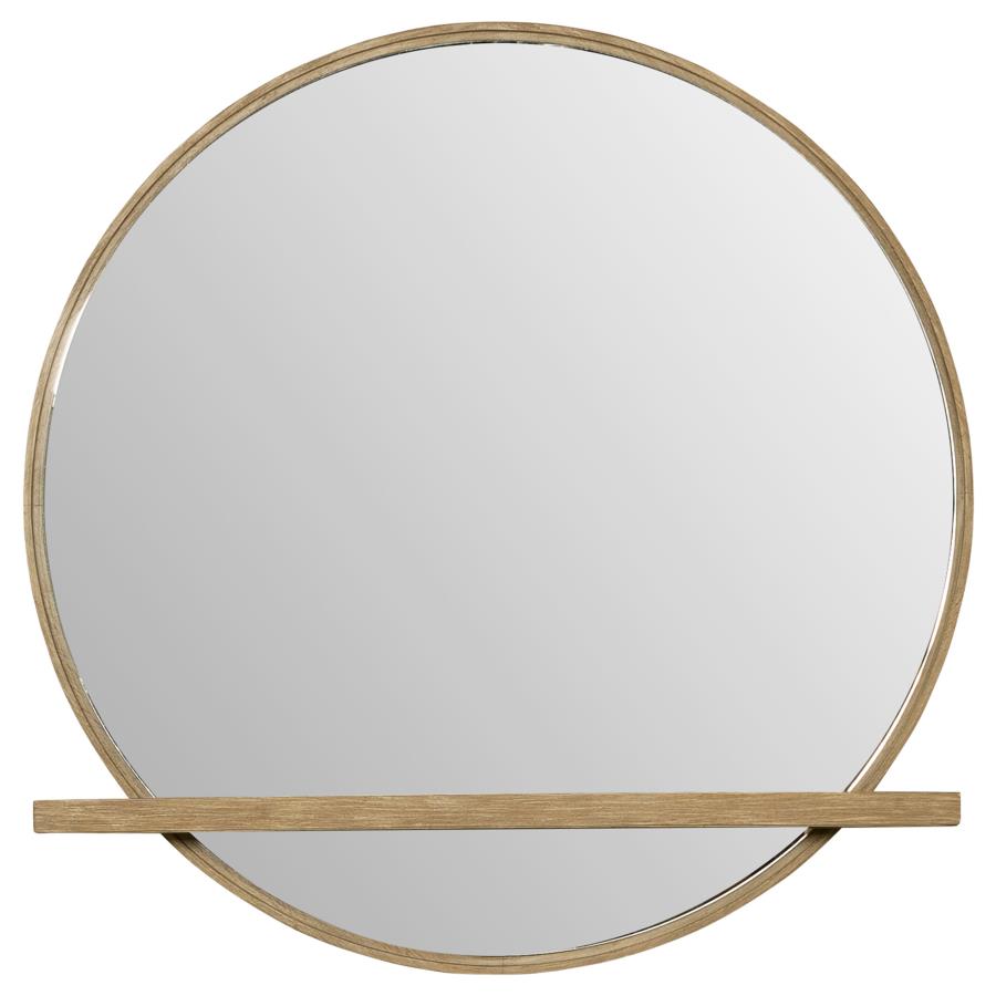 Arini Round Dresser Mirror Sand Wash